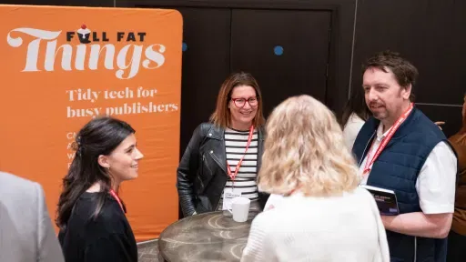 Full Fat Things staff and potential customers