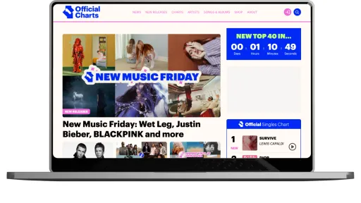 the official charts webpage