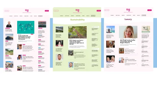 various ttg webpages